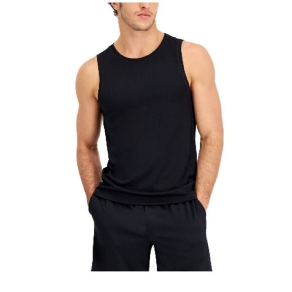 New ID Ideology Men's Birdseye Training Tank Black Size Medium New XL - Picture 7 of 7